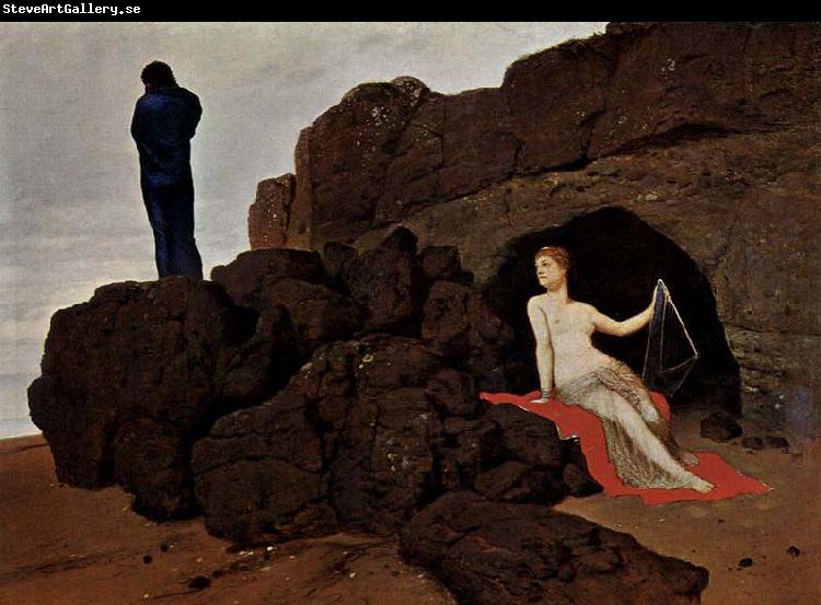 Arnold Bocklin Odysseus und Kalypso